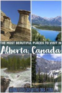  Alberta, Canada has some of the most beautiful places I’ve ever visited. Discover the most amazing places to include on a road trip or visit to Alberta in this post! #Alberta #Canada #Roadtrip