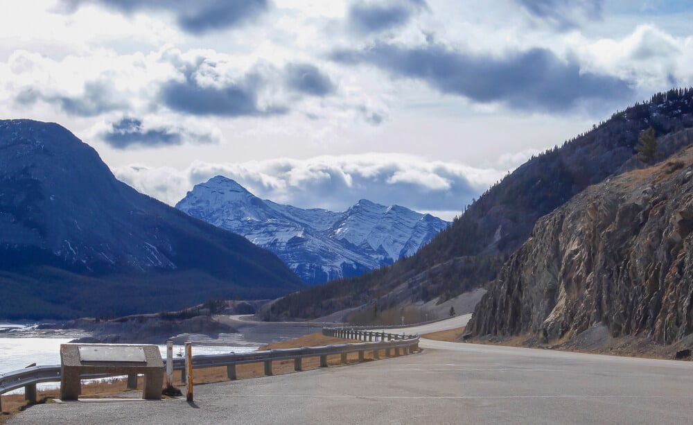 the Icefield Parkway between Banff and Jasper is a great alberta roadtrip