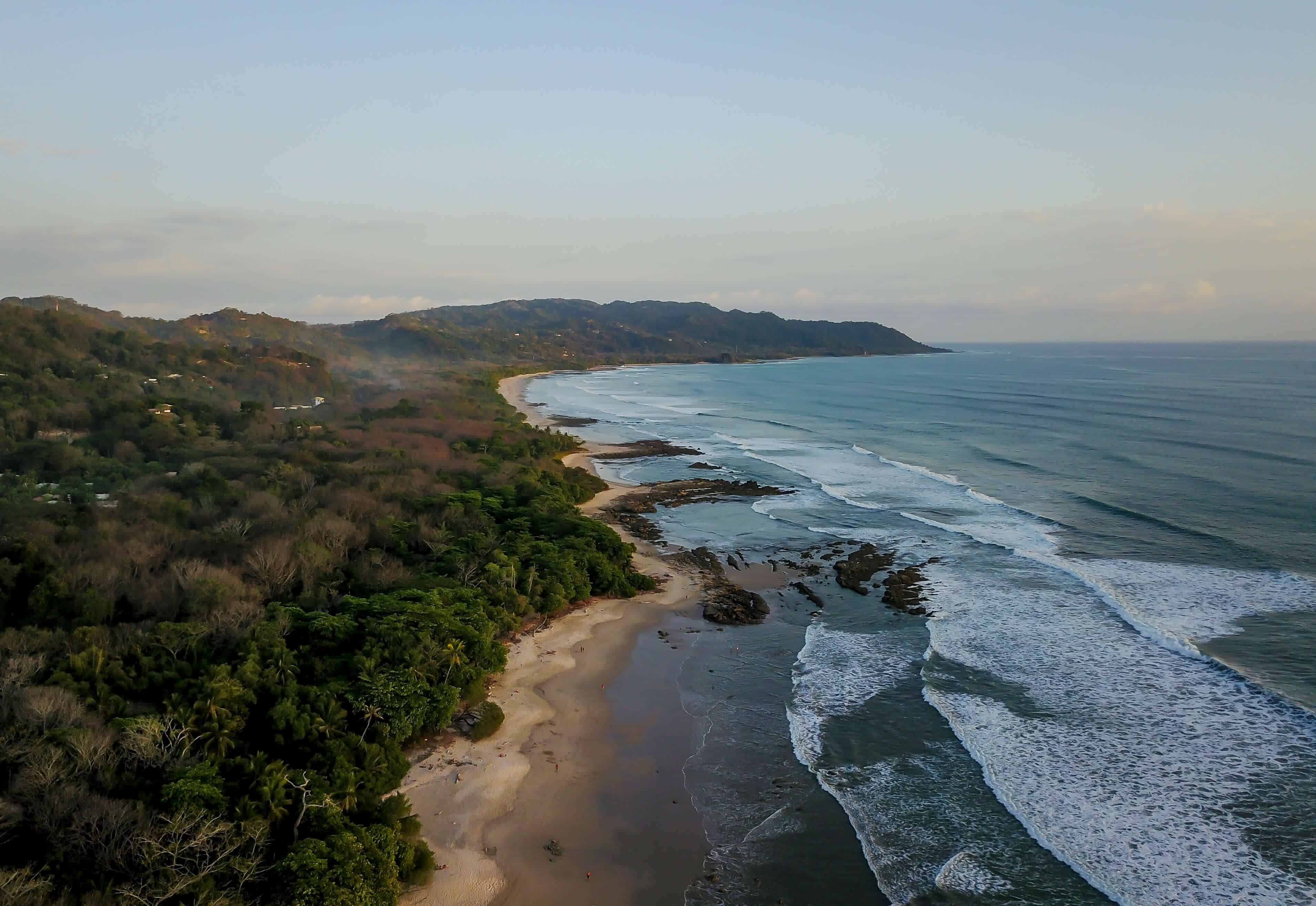 Beach in Santa Teresa, a town on Costa Rica pacific coast