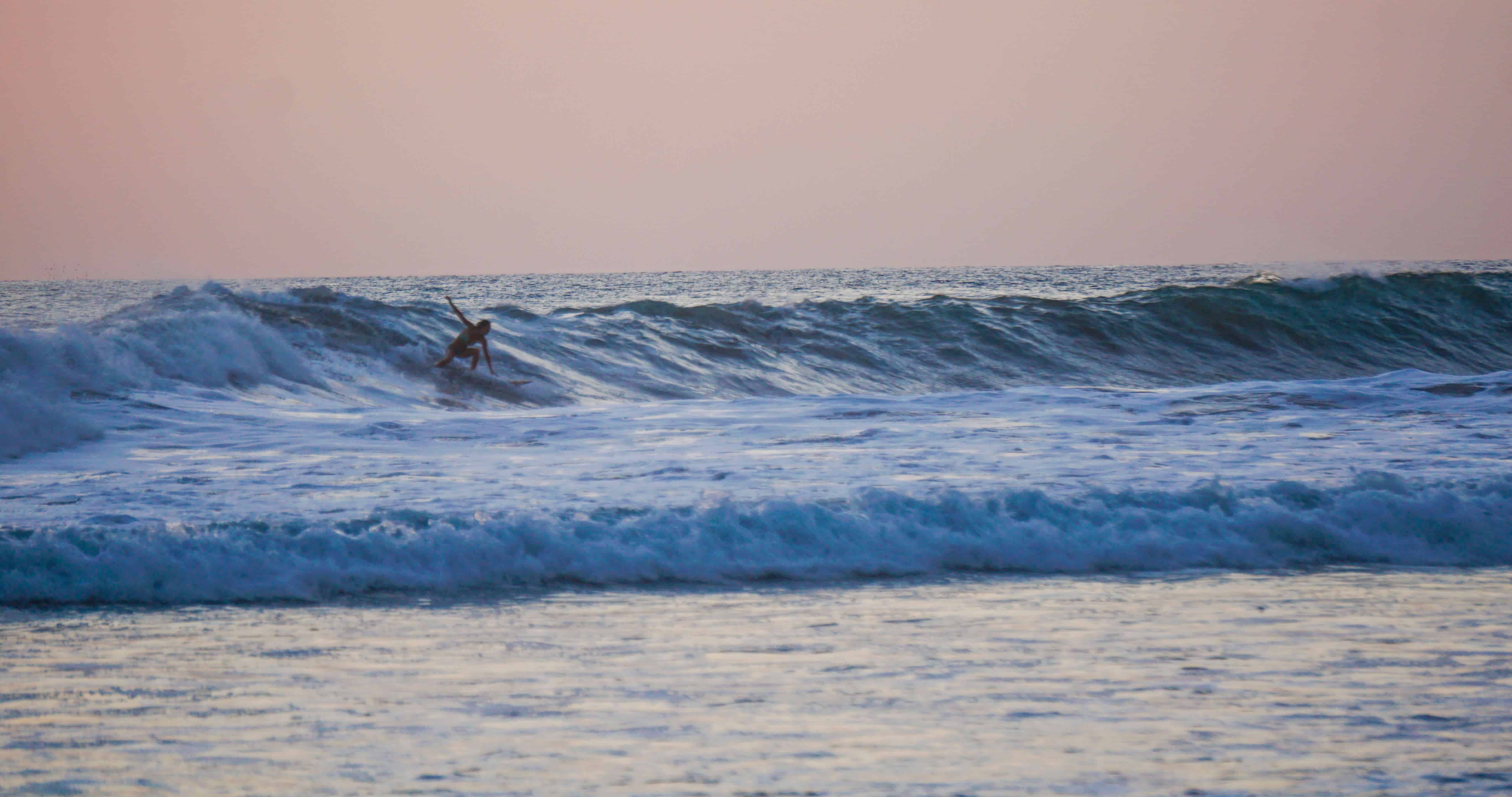 Surfer in Santa Teresa nicoya peninsula