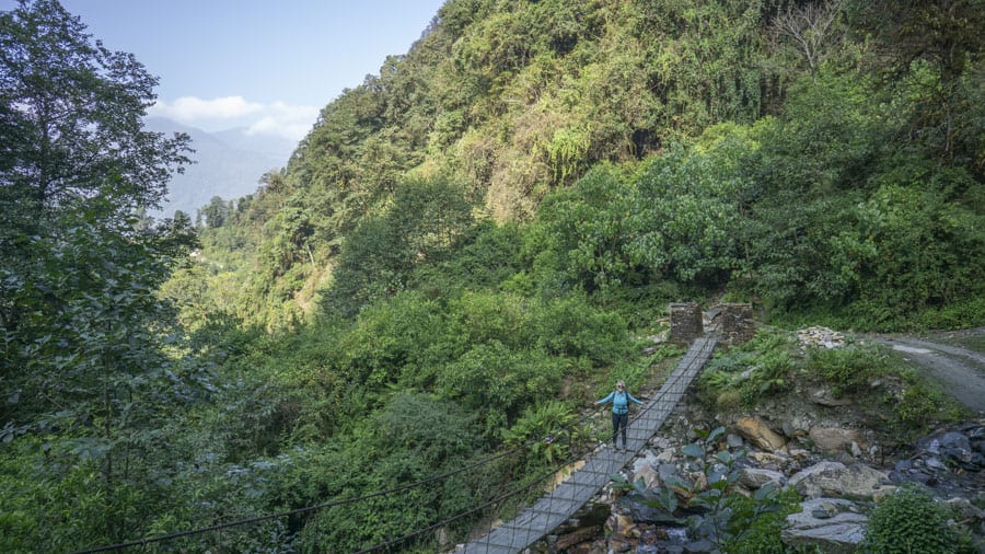 hiking in nepal