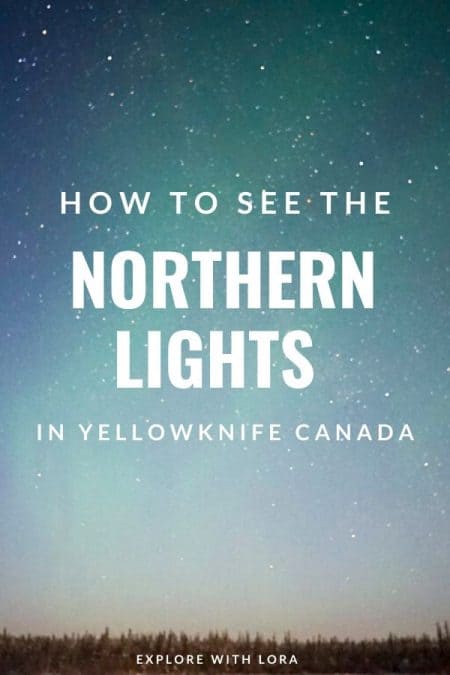 pinterest pin yellowknife northern lights tour