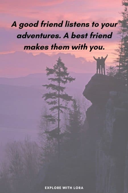 quote about hiking with friends