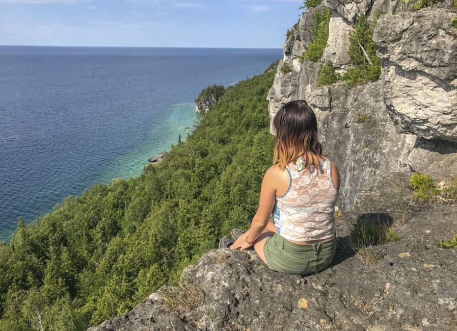 Hiking at Bruce Peninsula National Park road trips from toronto