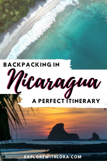 backpacking Nicaragua pin