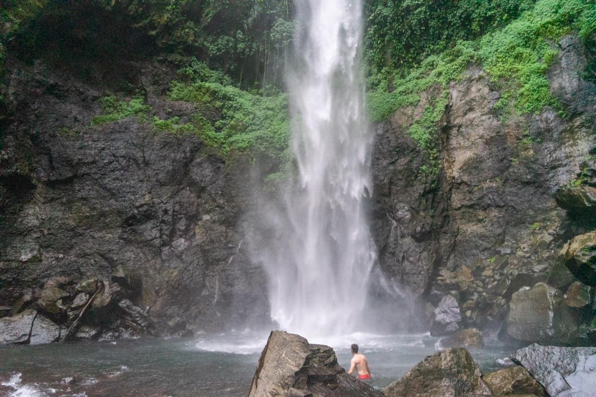 waterfall in dominica