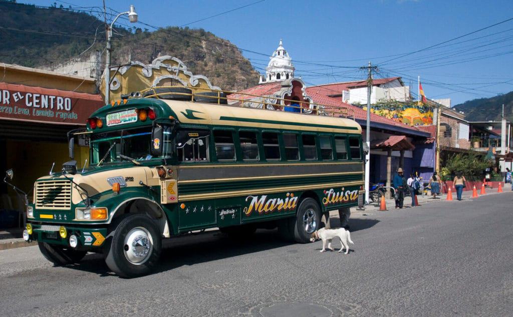 travel from antigua to lake atitlan by chicken bus