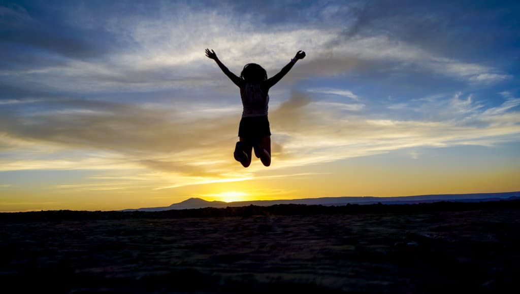 Jumping over the sun in San Pedro de Atacama