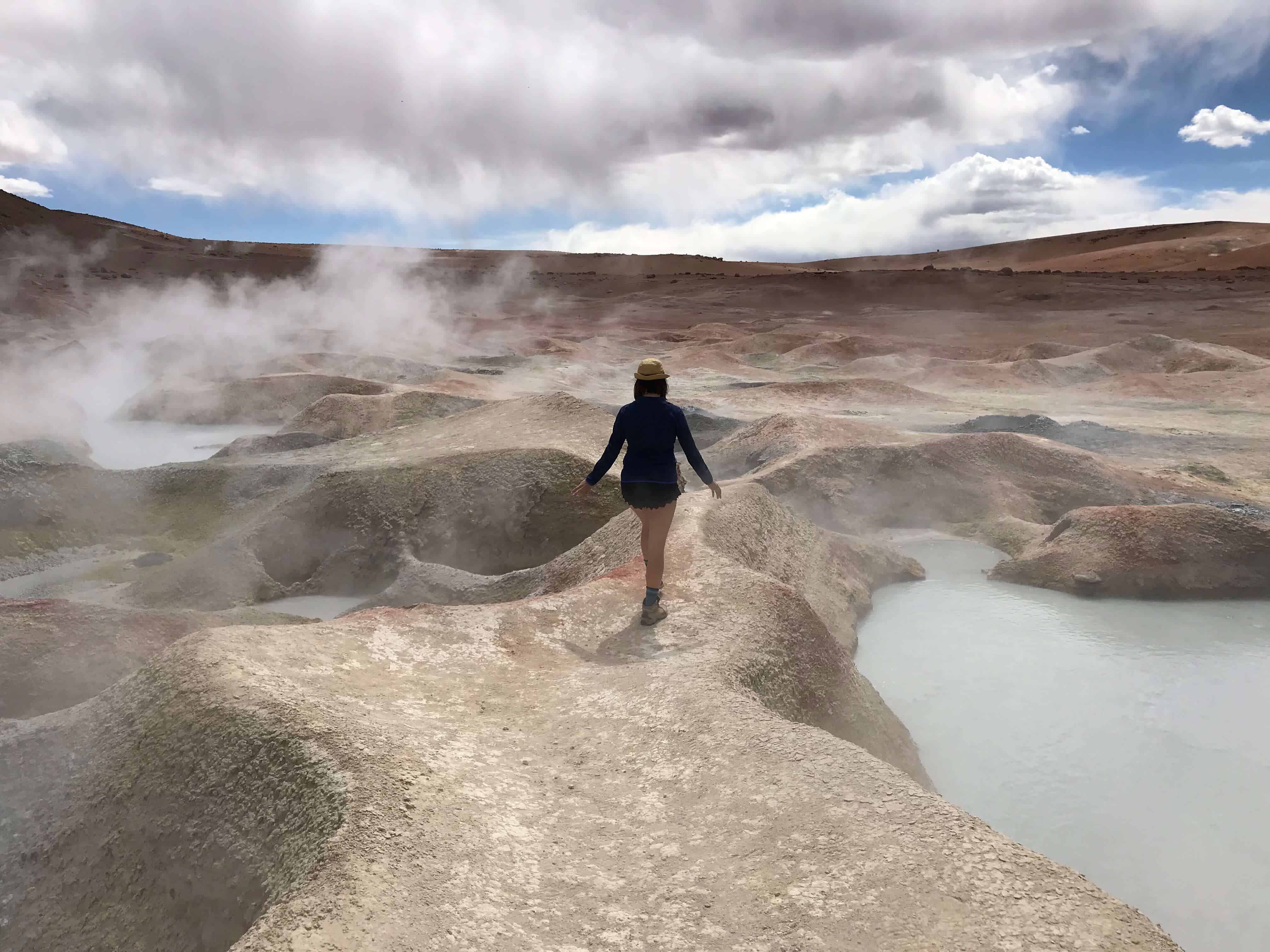 Walking among the Geysers in Bolivia