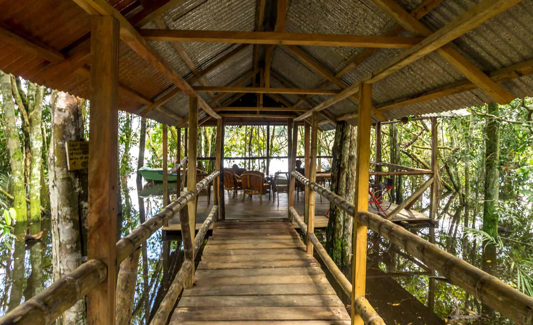 Siona lodge in the amazon