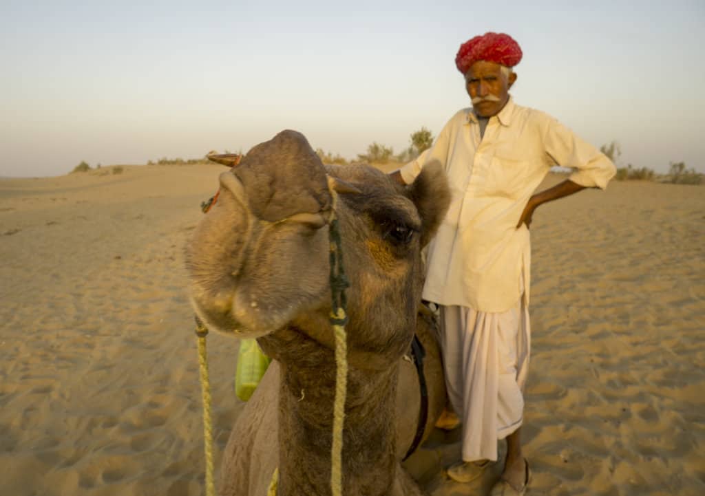 Camel Safari in Jaisalmer, India