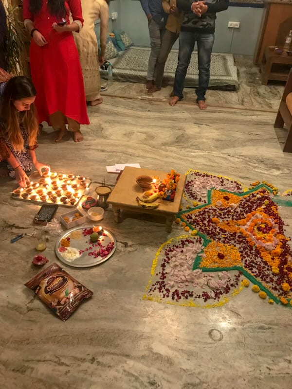 puja ceremony as part of Diwali