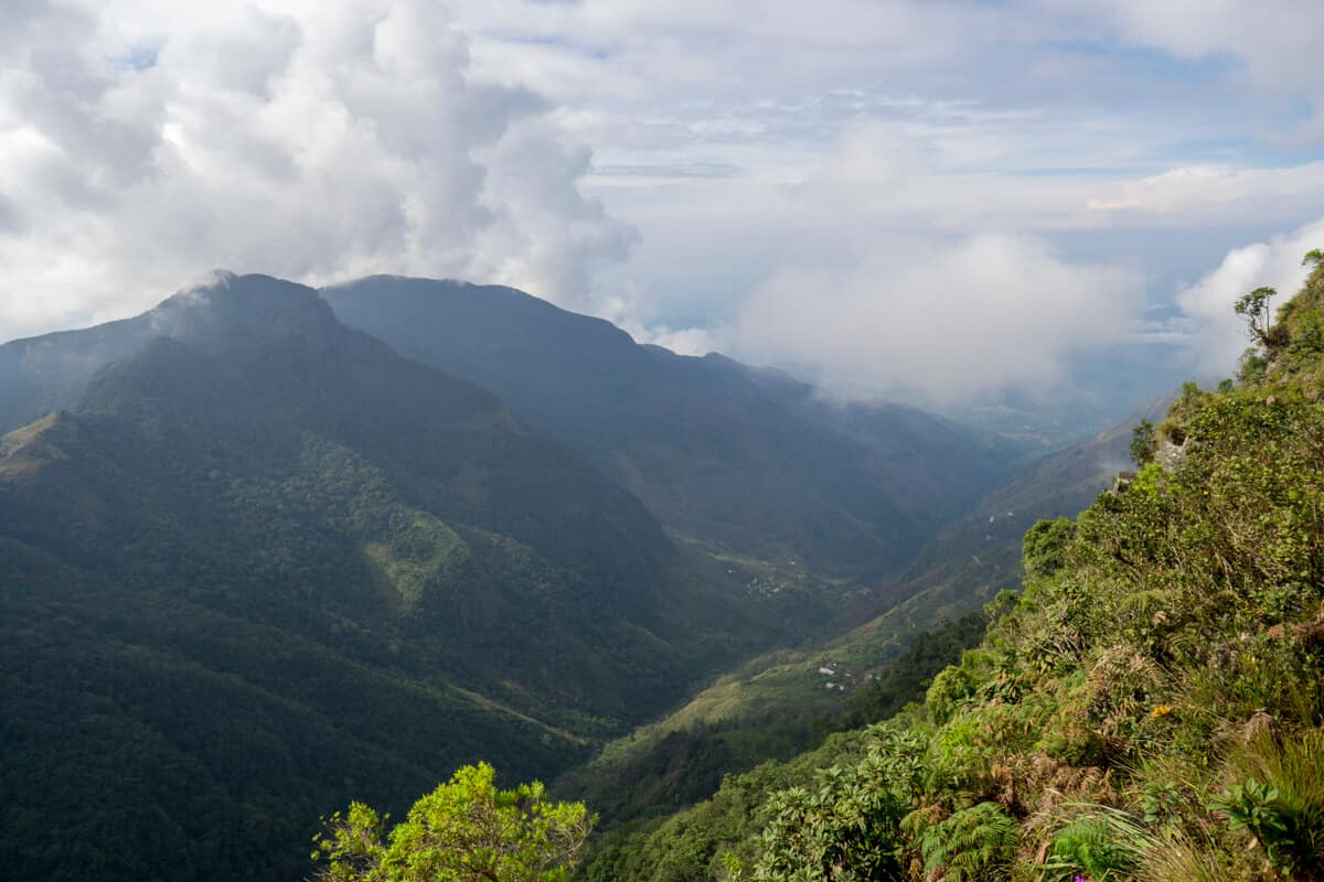 View of Little World's End in Horton Plains National Park