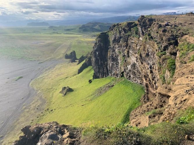 Dyrholaey, a puffin watching spot in Iceland