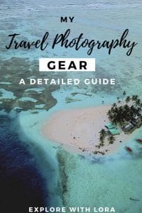 Find out what’s in my travel photography kit and why I love these products. This post will help you pick out the perfect travel camera so you can take incredible photos while you travel. #TravelPhotography #Photography #TravelCameras #Cameras #Mirrorless #Drones #Compact #TravelGear