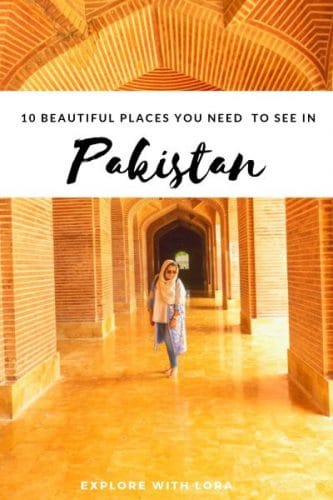 Pinterest Pin for beautiful places in Pakistan post