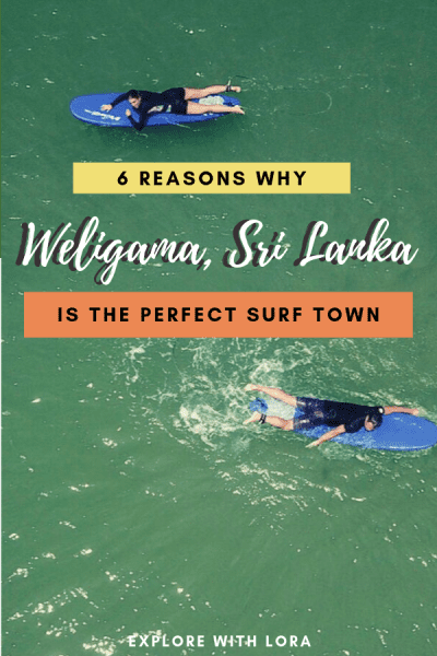 pinterest pin for weligama surf post
