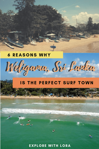 pinterest pin for surfing in weligama post