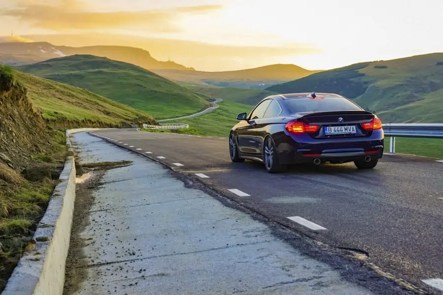 car on road