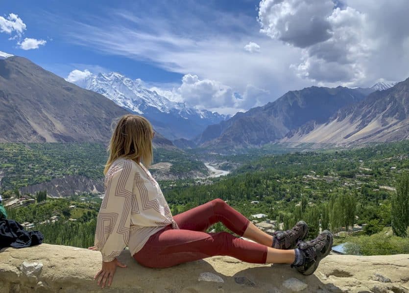 lora overlooking Hunza Valley Pakistan