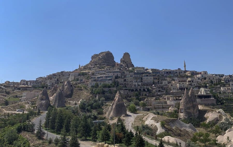 Uchisar Castle in Cappadocia