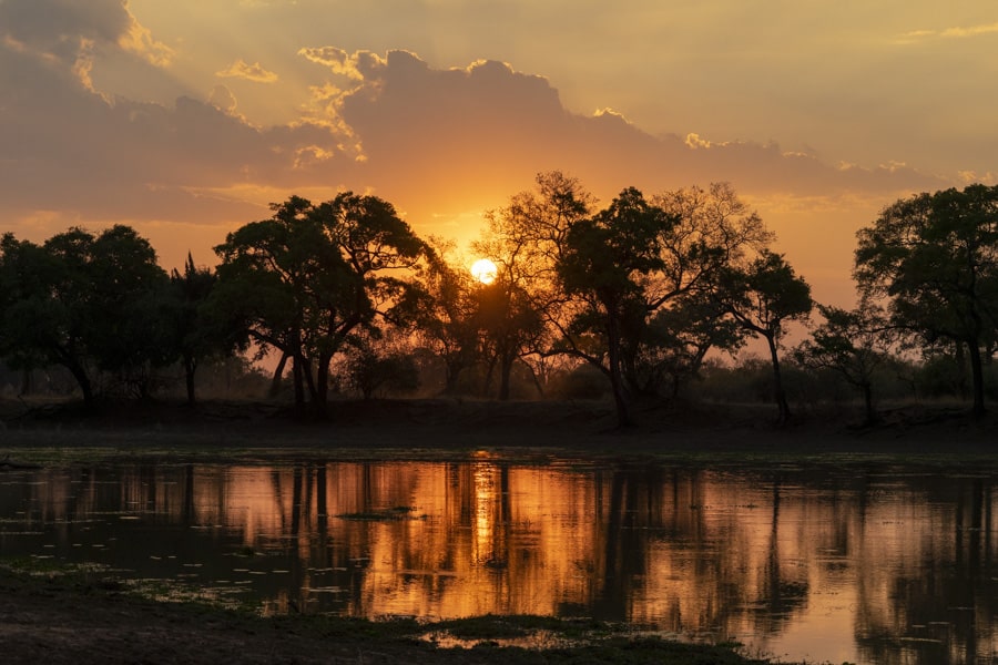 Sunset at South Luangwa National Park