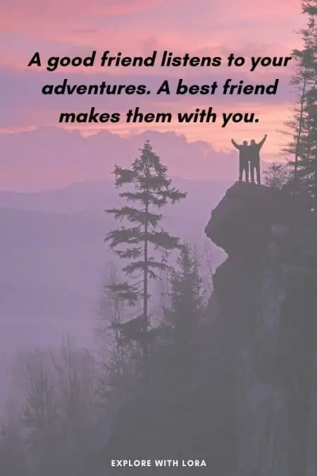 quote about hiking with friends