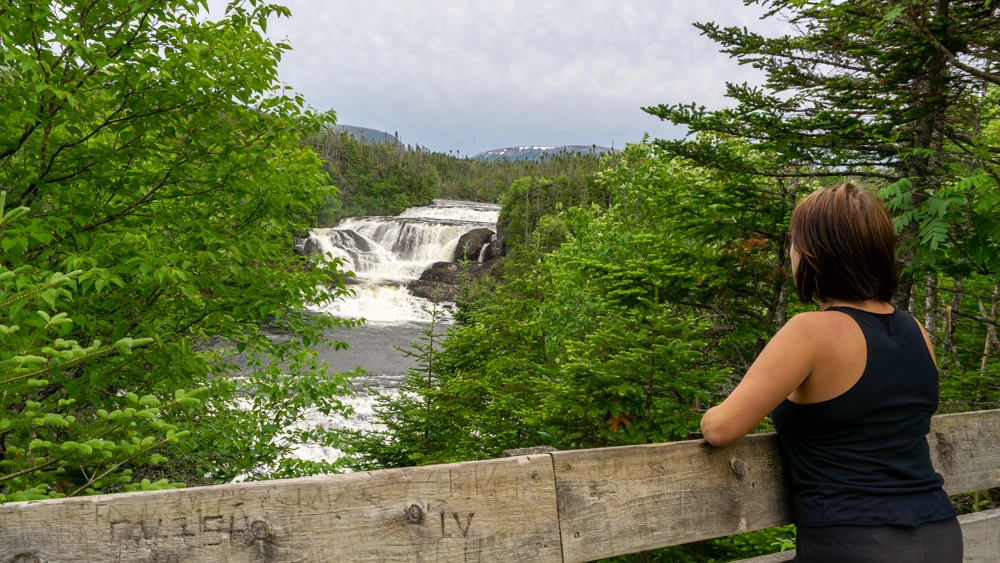 looking at bakers brook falls