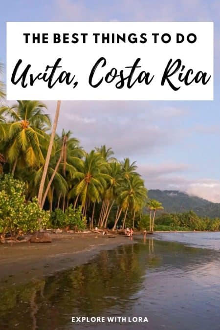 picture of beach in uvita with overlay text that reads the best things to do in uvita costa rica
