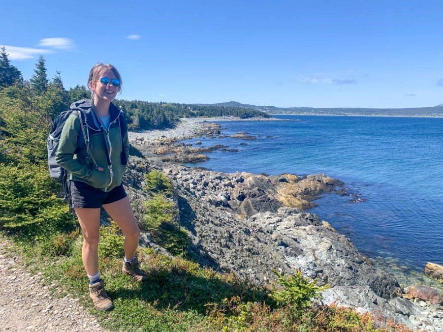 lora hiking the east coast trail in newfoundland