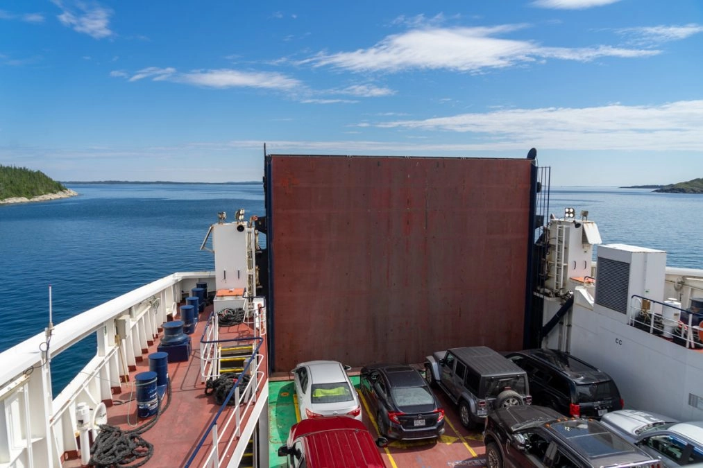 cars on the fogo island ferry