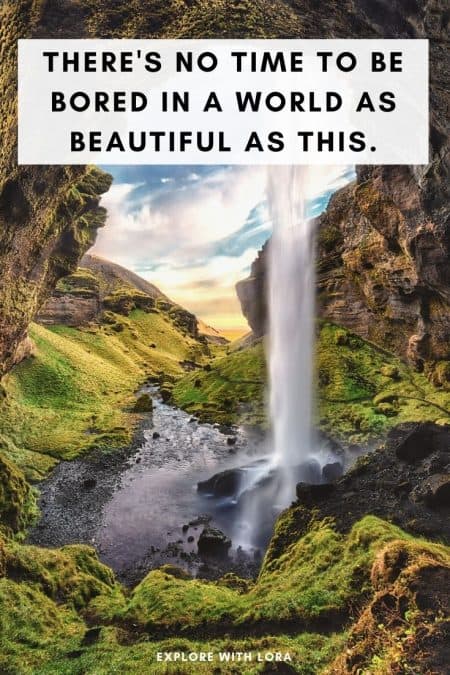 waterfall in iceland