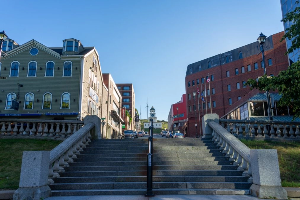 stairway in downtown halifax