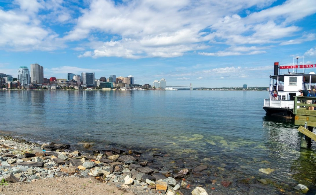 view of halifax from georges islsnad