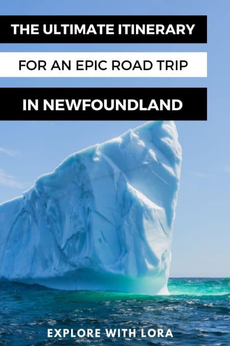 newfoundland road trip itinerary pin