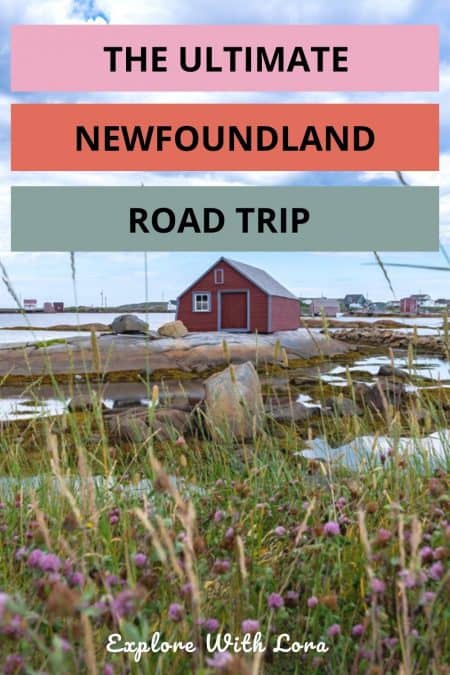 newfoundland road trip itinerary pin