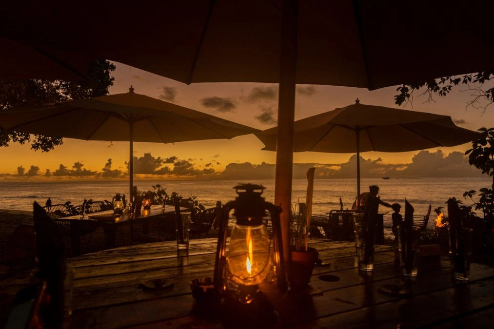 Sunset drinks in Barbados