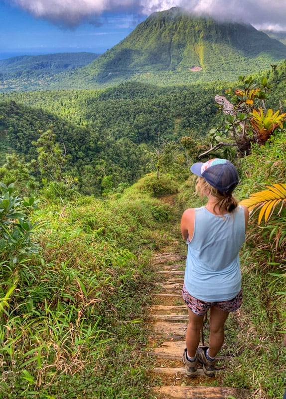 hiking in dominica