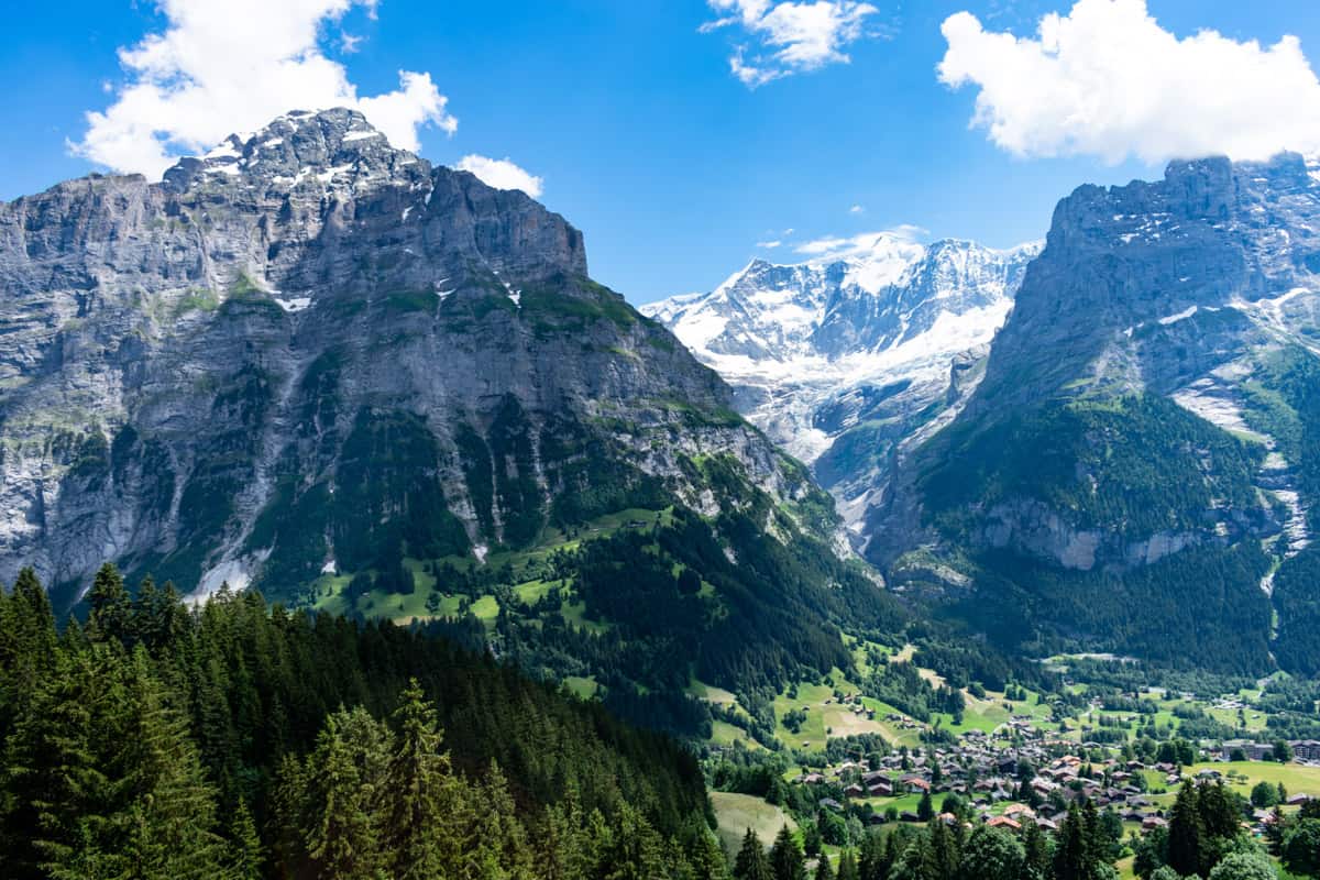 Grindelwald mountain landscapes