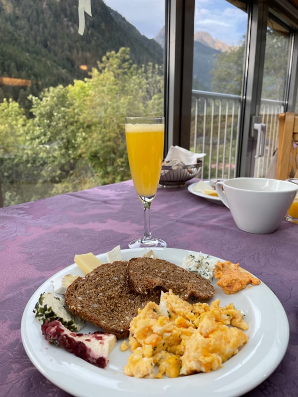 breakfast in montafon austria