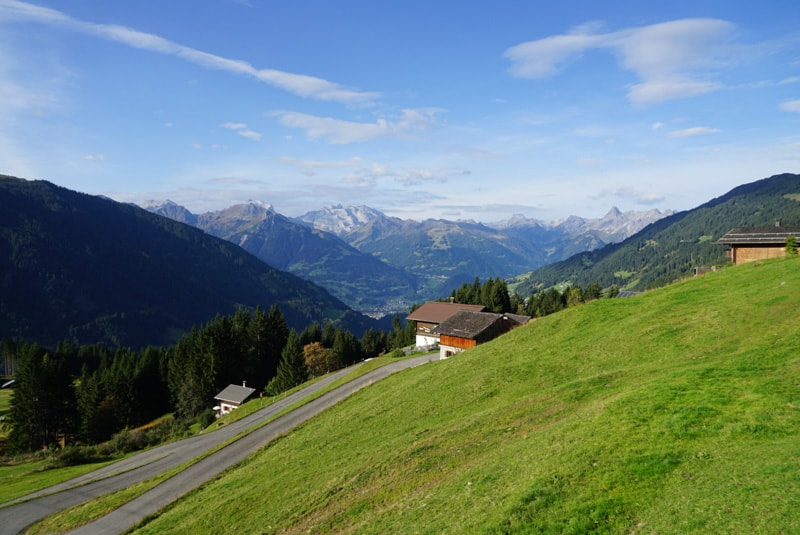 rolling hills in montafon austria