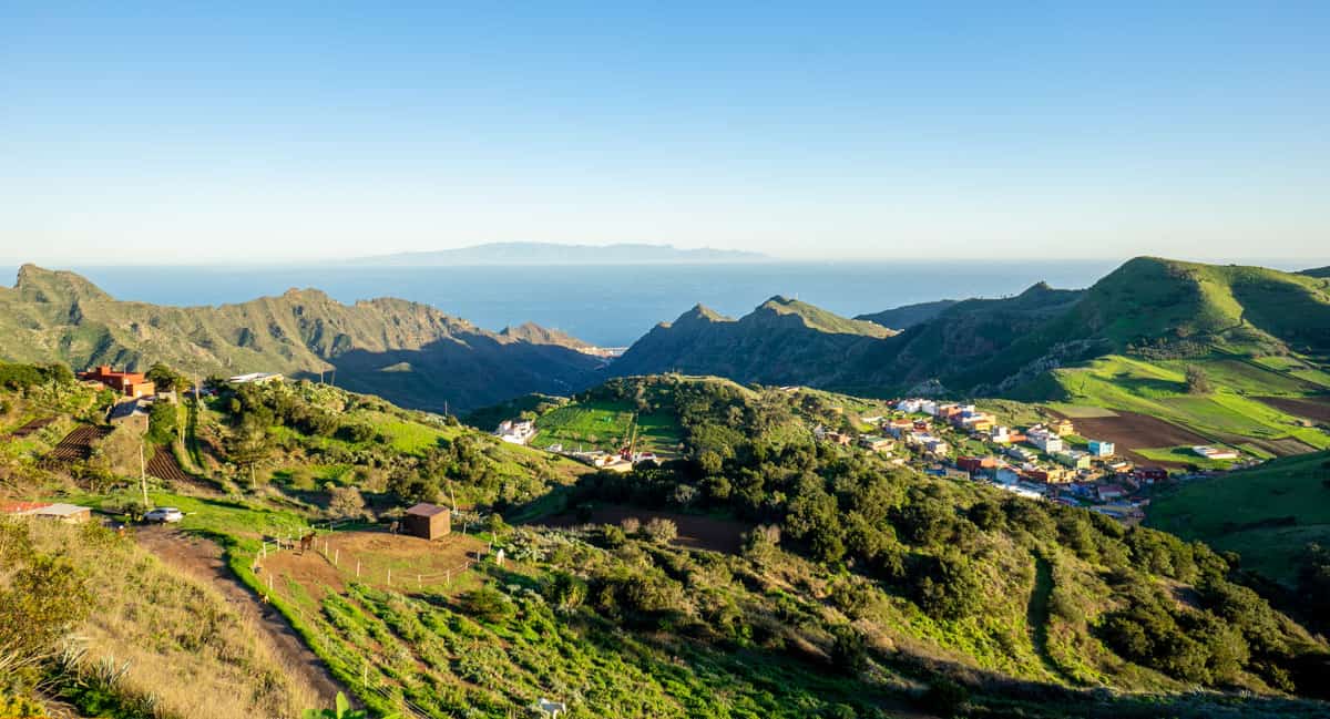 viewpoint in anaga rural park spain