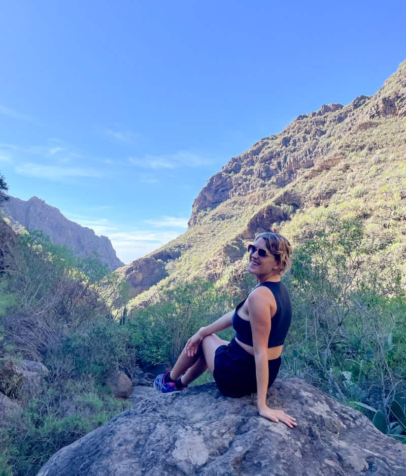 lora hiking in the canary islands spain