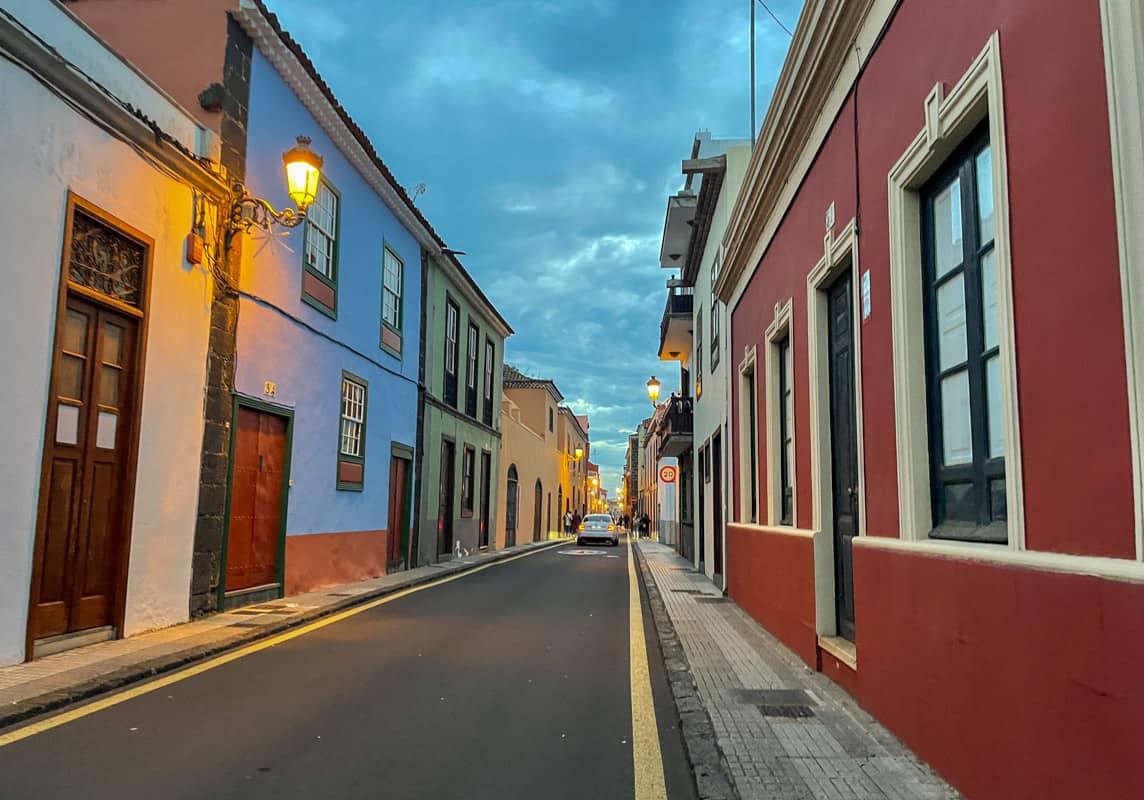 colorful streets in tenerife spain