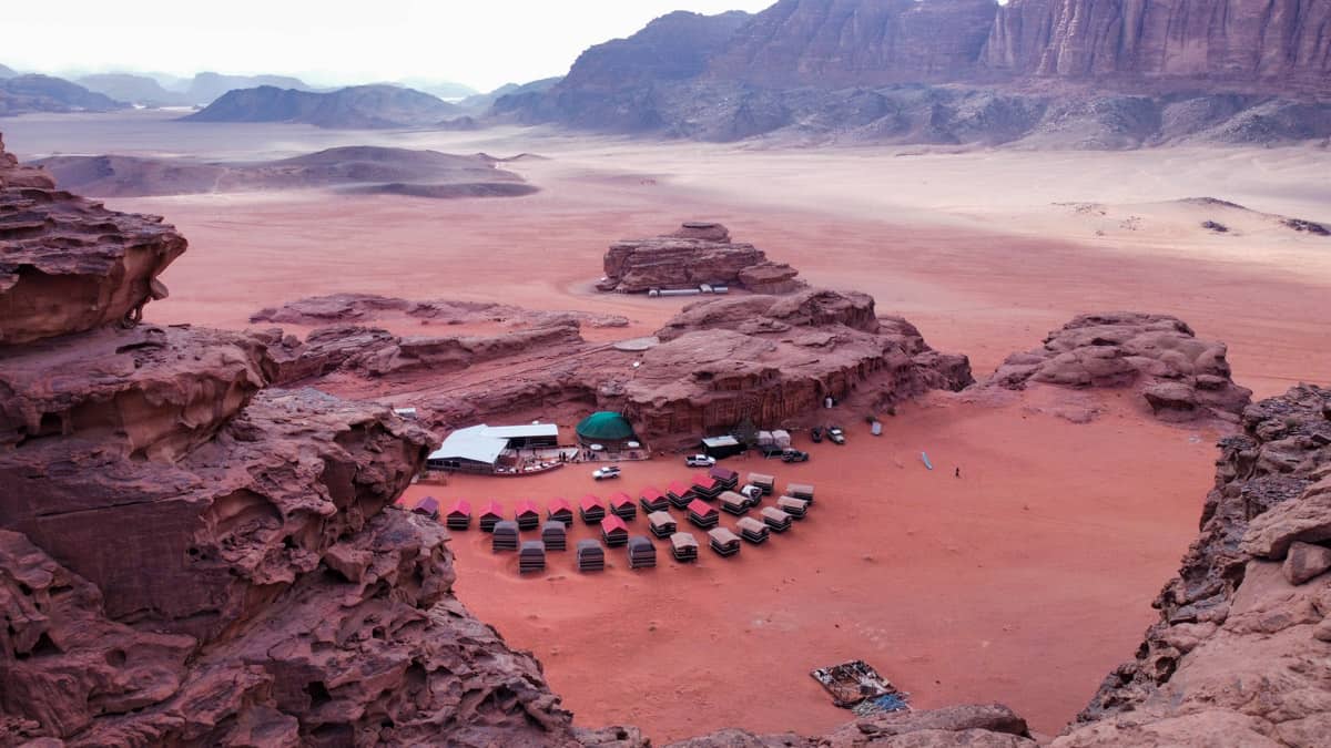 Campsite in Wadi Rum