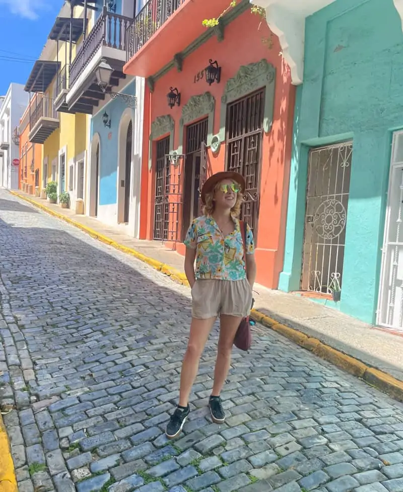 lora walking in san juan puerto rico