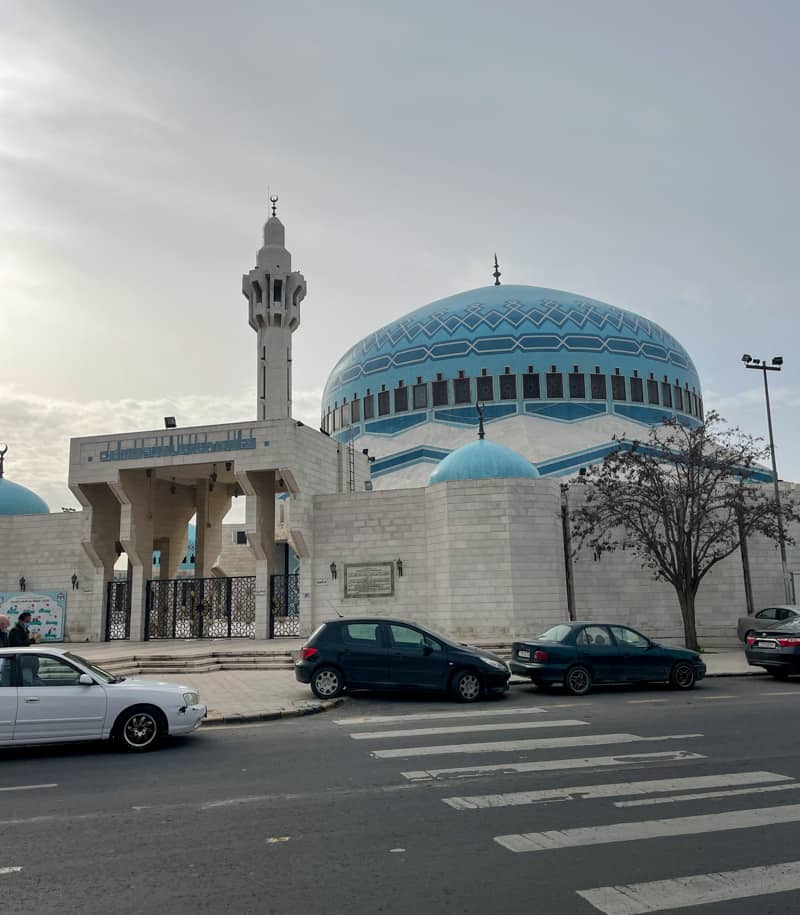 King Abdullah I Mosque from the outside 