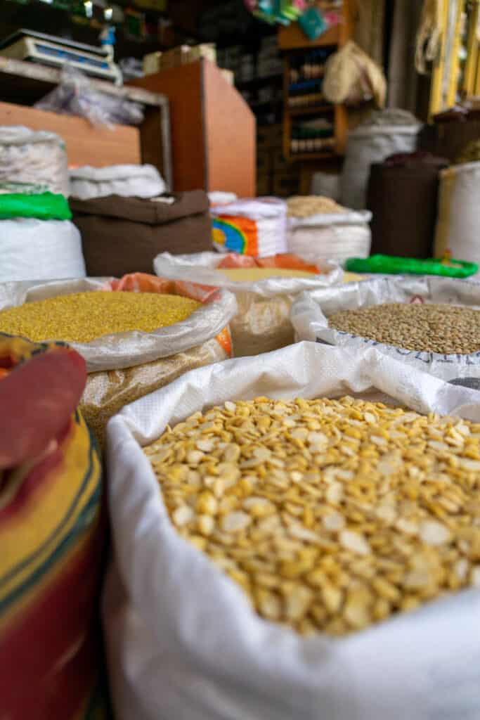 spices in market in amman