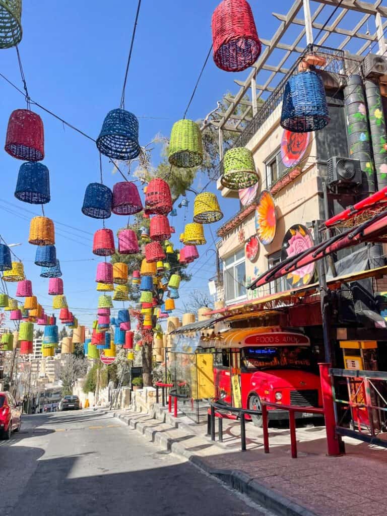Rainbow street in Amman