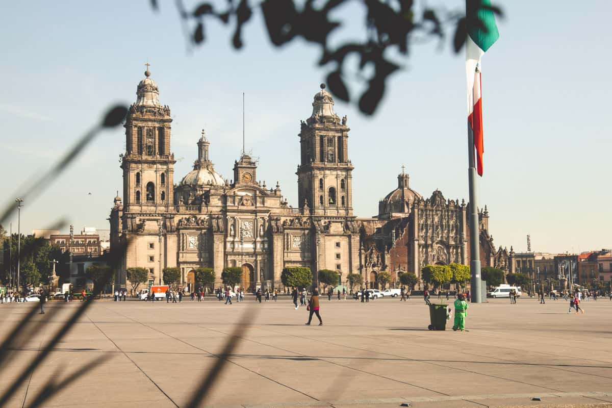 visiting the historical downtown during one day in mexico city